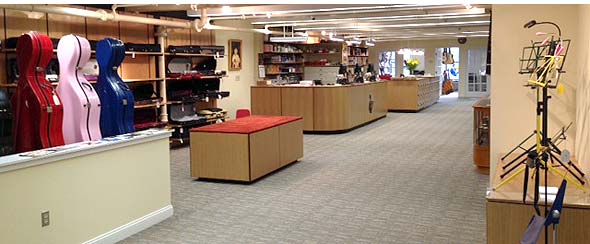 Pleanty of room to shop at Johnson String