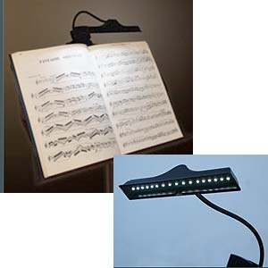 Details about Lotus Light: Rechargeable 17 LED Music Stand Light