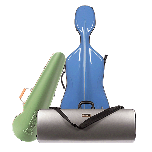assorted instrument cases