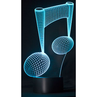 LED Color Changing 3D Lamp