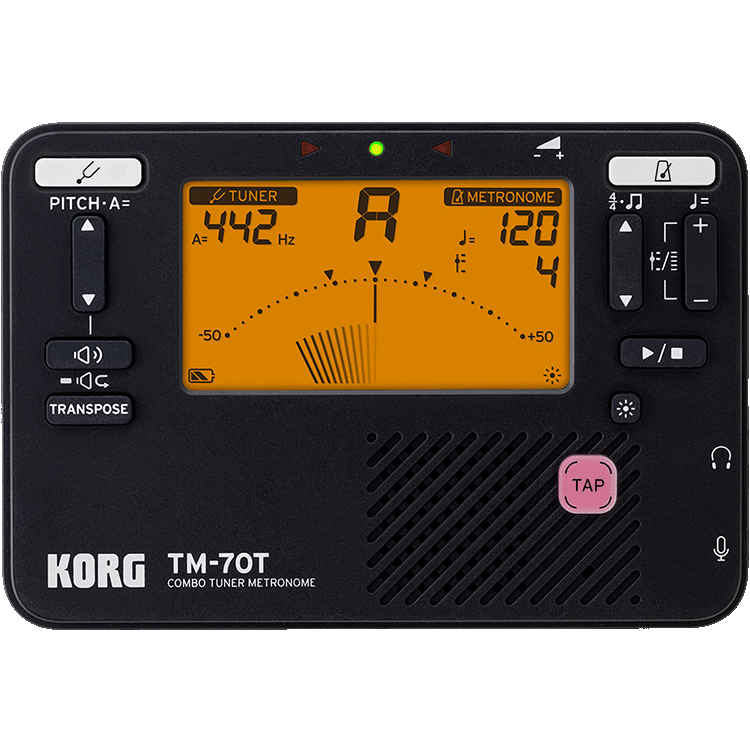Korg TM-70 Black Digital Metronome/Tuner