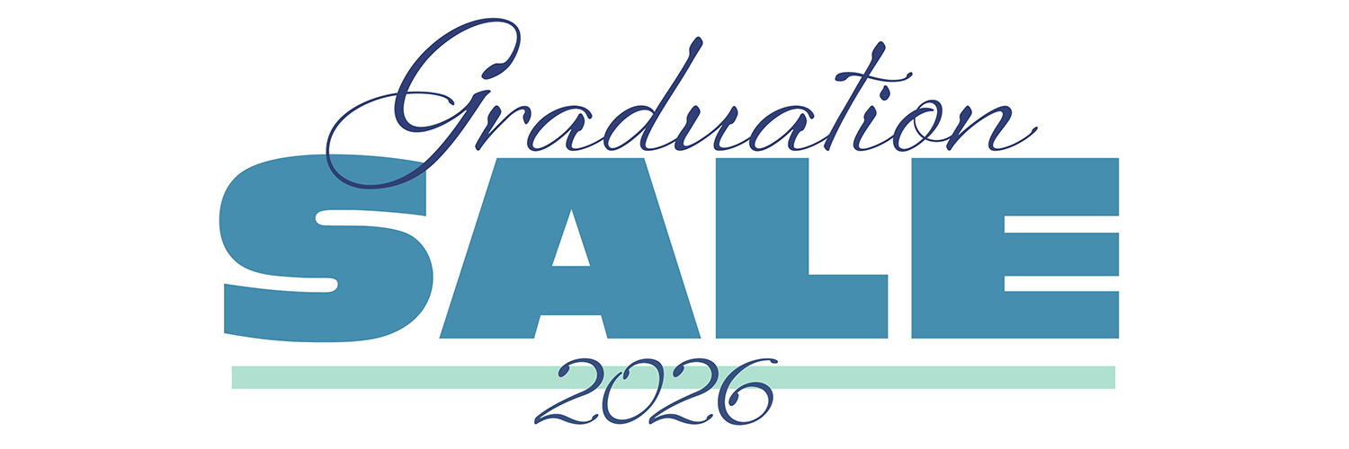 Graduation Sale banner.