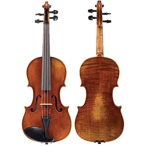 Violin front and back