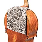Cellobib: Symmetry - Charcoal and Light Brown design