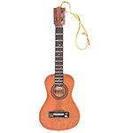 Wood Ukulele Holiday Ornament