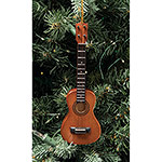 Wood Ukulele Holiday Ornament