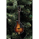 Wood Mandolin Holiday Ornament