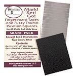 Mark! Set! Go! Fingerboard Tape, Silver Tape for Violin or Viola