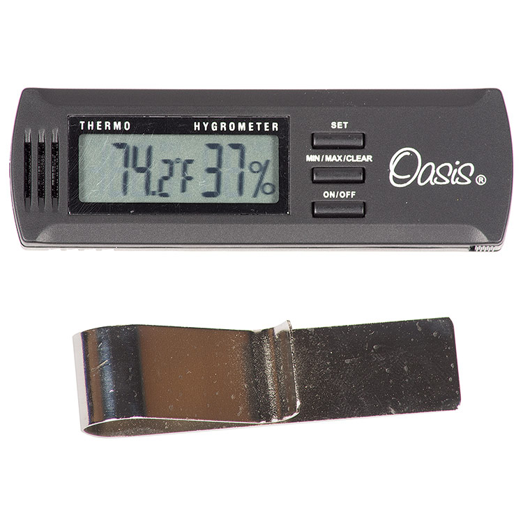 Oasis OH-2C Digital Thermometer and Hygrometer with Case Clip