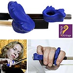 Things 4 Strings Bow Hold Buddies for Violin or Viola - Bright Blue