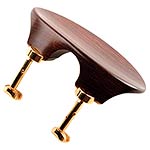 Flat Flesch Rosewood Chinrest for Viola with Gold-Plated Hill Bracket