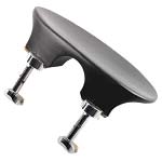 Flat Flesch Ebony Chinrest for 3/4 to 4/4 Violin with Hill Bracket