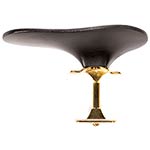 SAS Ebony Chinrest for Violin or Viola with 28mm Plate Height and Gold-Plated Bracket