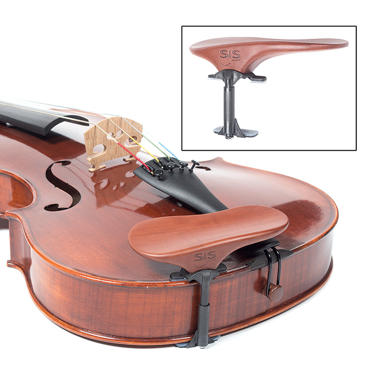 SAS Violin/Viola Chinrest, Pear, 24mm, carbon barrel