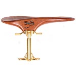 SAS Pearwood Chinrest for Violin or Viola with 24mm Plate Height and Gold-Plated Bracket