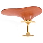 SAS Pearwood Chinrest for Violin or Viola with 28mm Plate Height and Gold-Plated Bracket