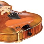 SAS Pearwood Chinrest for Violin or Viola with 32mm Plate Height and Gold-Plated Bracket