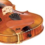 SAS Pearwood Chinrest for Violin or Viola with 35mm Plate Height and Gold-Plated Bracket