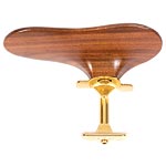 SAS Rosewood Chinrest for Violin or Viola with 28mm Plate Height and Gold-Plated Bracket