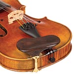 SAS Walnut Chinrest for Violin or Viola with 28mm Plate Height and Gold-Plated Bracket