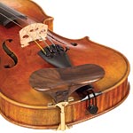 SAS Walnut Chinrest for Violin or Viola with 32mm Plate Height and Gold-Plated Bracket