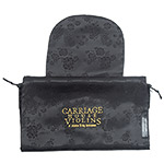 Carmen Bruna CHV Logo Viola Double Layer Silk Bag, Halfeti Roses