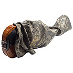 Carmen Bruna CHV Logo Viola Double Layer Silk Bag, Gunmetal & Gold Paisley