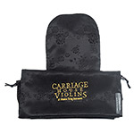 Carmen Bruna CHV Logo Violin Double Layer Silk Bag, Halfet Roses