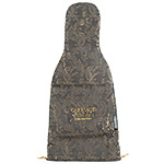 Carmen Bruna CHV Logo Violin Double Layer Silk Bag, Gunmetal & Gold Paisley