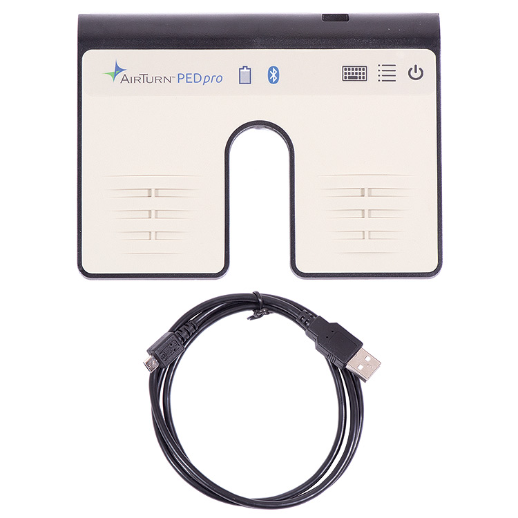 AirTurn PedPro - Dual Bluetooth 4 Wireless Pedal Controller with Rechargeable Battery