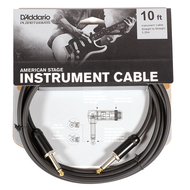 D'Addario American Stage 10' Instrument Cable