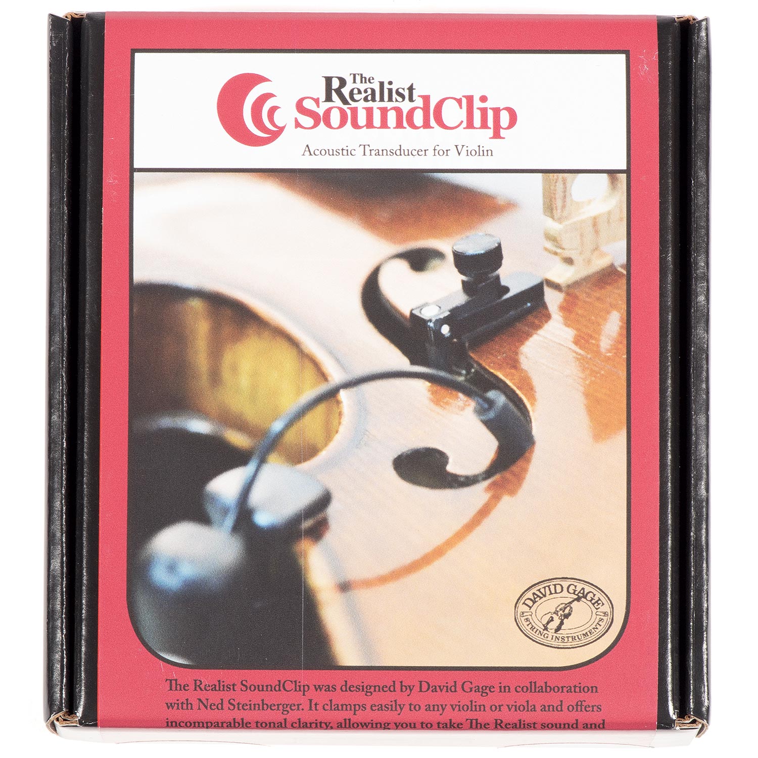 Realist Violin SoundClip Pickup with 1/4'' Jack | Johnson String