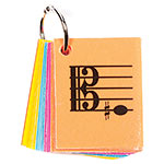 Viola 1st Position Mini Size Laminated Flashcards