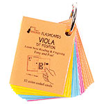 Viola 1st Position Mini Size Laminated Flashcards