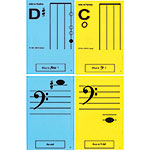 Cello 1st Pos. Classroom Half Size Unlaminated Flashcards
