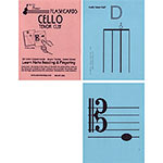 Cello Tenor Clef Regular Size, Laminated Flashcards