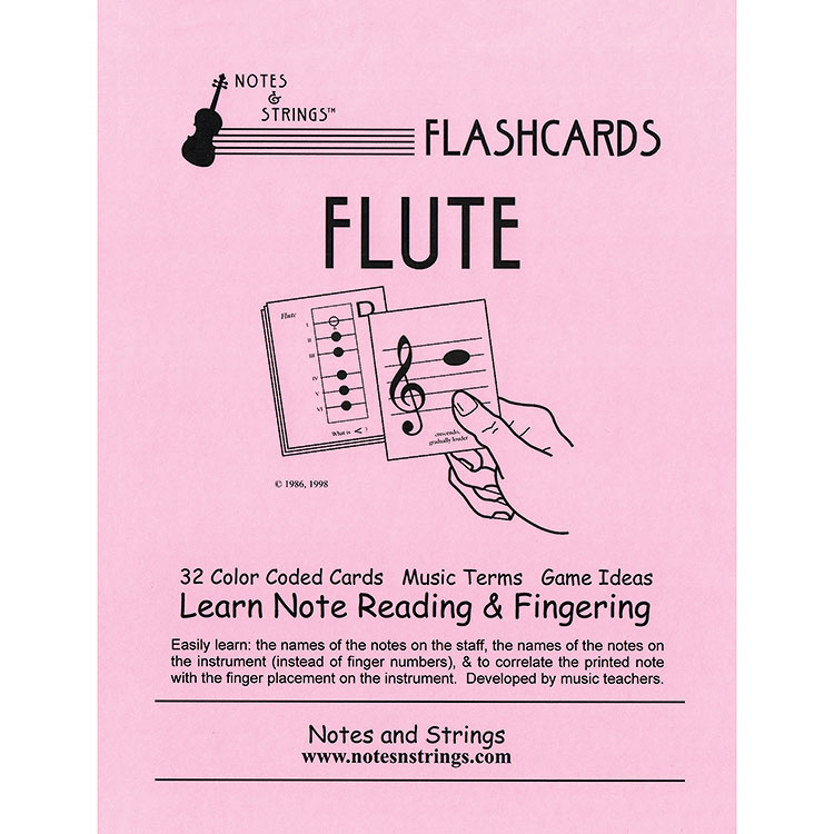 Flute Classroom Size Unlaminated Flashcards
