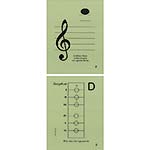 Saxophone Classroom Size Unlaminated Flashcards