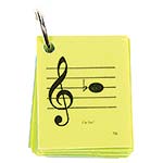 Saxophone Mini Size, Laminated Flashcards