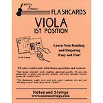 Viola 1st Position Classroom Size Unlaminated Flashcard