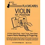 Violin 1st Position Classroom Size Unlaminated Flashca