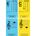 Violin 1st Position Classroom Half Size Unlaminated Flashcards