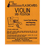 Violin 3rd Position Regular Size Laminated Flashcards