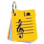 Violin 3rd Position Mini Size, Laminated Flashcards