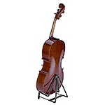 K&M 17580 Heli 2 Acoustic Guitar/Cello Stand, Black