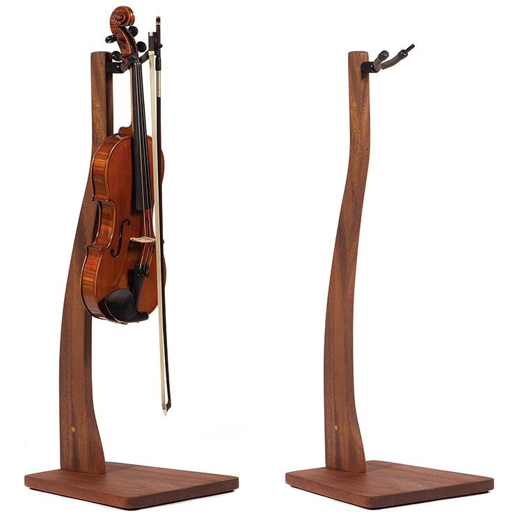 Zither Z Stand for Violin or Viola - Mahogany