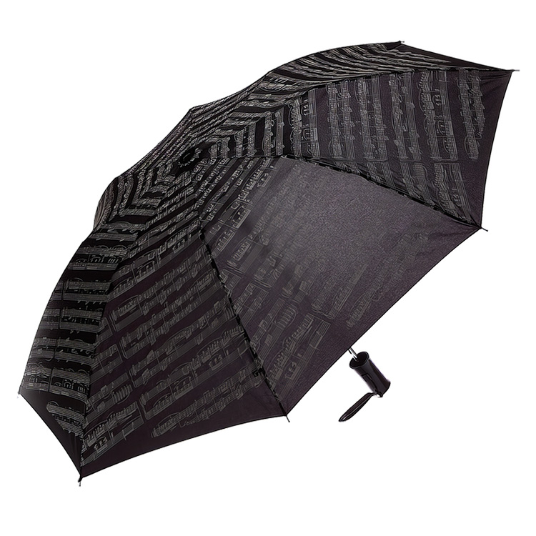Music Score Print Black Umbrella