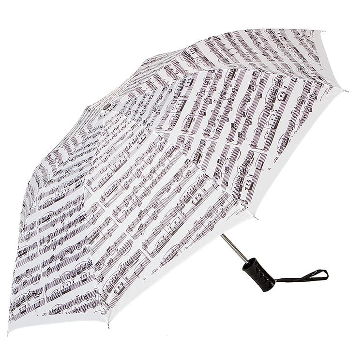 Music Score Print White Umbrella