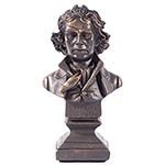 Beethoven 6.5'' Resin Bust with Bronze Finish Look