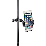 K&M 19745 Smartphone Holder with Clamp for Music Stand